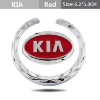 3D Metal Wheat Wreath Emblem Car Rear Window Fender Badge For KIA K2 K3 K5 K7 Sportage Sorento RIO Optima Forte Ceed Cerato xwgln00 red