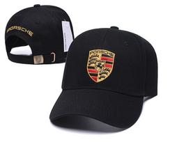 Beisbolo kepurė Lauko vasaros sportinė kepurė Reguliuojama kepurė Porsche 718 Cayenne Panamera 911 Macan Taycan Cayman Boxster Lipdukas blsh61 black