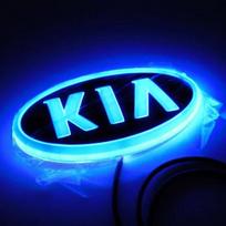 Automobilio 4D LED priekinis galinis žibintas emblema lipdukas Kia GT-Line Sportage Ceed Rio Picanto Sorento Soul Cerato Venga Forte K9 Cadenza usgm40 mėlyna