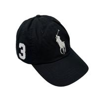 Polo Ralph Lauren cap hat Big Pony No.3 men women black