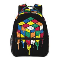 Matematika Rubikas Rubiks Rubikso Žaidėjo Kubas Matematikos Mėgėjai Studentų Kuprinė Mokyklinė Kuprinė Dieninė Kuprinė Žygiams Vyrams Moterims Kuprinė ant Pečių One Size