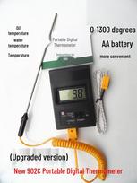 20 cm zondas termoelementinis termometras aukštos temperatūros, vandens ir aliejaus matavimui Gauge + 50cm probe (oil and water temps) gray