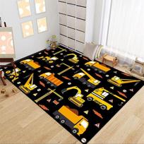 Statybinės technikos rašto plotinis kilimas, plaunami kilimai vaikų miegamajam, svetainei, virtuvei, įėjimo kilimėlis, neslystantys flaneliniai kilimėliai 40cm x 60cm