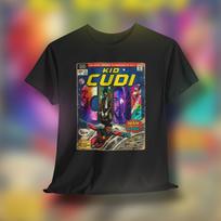 Kid Cudi Comics T-Shirt, Man on the Moon T-Shirt, Kid Cudi Graphic Tee, Vintage Kid Cudi T-Shirt, Kid Cudi MOTM T-Shirt, Kid Cudi Comic Book 3XL blue