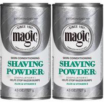 Magic Skin Conditioning Shaving Powder Aloe & Vitamin E 127g 2 pcs gray