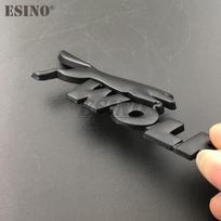 3D vilko lenktyninio automobilio bagažinės cinko lydinio emblema Galinės kėbulo dalies bagažinės dangčio priedai Lipdukas stiliaus ženklelis Ford Focus ST Mustang GT juoda