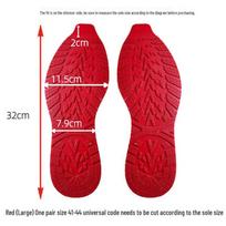 Basketball Shoe Sole Repair: Non-Slip, Wear-Resistant, Silent Leather Cow Tendon Patches red