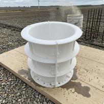 Stovas Forma Lengvas Išėmimas Betono Stulpas Dalytas Kūnas Liejimas D20h30 D20-h30 white