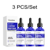 Vario peptidų serumas ir drėkinamasis veido kremas Skatina kolageną Šviesina papilkėjusią odą Atkuria odos barjerą GHK-CU priežiūros serumas 3 PCS