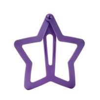 Oversized Star Shaped Hair Clip Hollow Back Head Hair Clip Creative Hair Barrette  for Women Girls violetinė