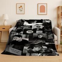 Kpop Bang Chan Stray Kids Muzikinis flanelinis pledas Minkštas šiltas apklotas miegamajam svetainei lovai kelionei stovyklavimui iškylai Dovana 80x120cm