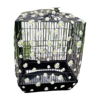 See Through Bird Cage Guard Net for Daily Bird Care, Breathable Drawstring Cover for Cleaner Cage Surrounding,  Floor Mess Prevent XL juoda