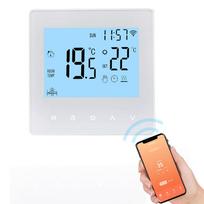 Smart Tuya WiFi termostatas 16A/3A skaitmeninis programuojamas LCD ekranas grindų šildymo temperatūra 3A Water Heating balta/mėlyna