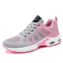 Casual shoes breathable light mother shoes lace-up air cushion sports shoes Woman 42 white