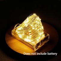 5M 10M LED USB varinės vielos stygos pasakų lemputės Kalėdų vestuvių mini LED lempos LED dirželio lemputė 2M 20leds【Battery box】 šilta balta spalva