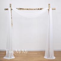 6 -10 metrų vestuvių arkos drapiravimo audinys permatomas šifonas tiulis užuolaida drapiravimas fonas vakarėlio reikmenys drapiruotės ceremonijos dekoracija 6 Meters x 74cm