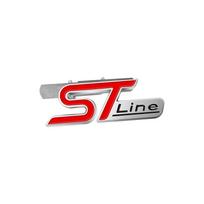 ST LINE grotelių emblema, skirta FOCUS 2 3 MK7 MK8 MK5 MK6 Mondeo Fiesta Kuga MK3 Fusion dangtelio dekoracijai galinio bagažinės metaliniai lipdukai