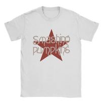 Smashing Pumpkins T-shirt Vyrams 100% Medvilnė Vintage T-shirt Apvali apykaklė T-shirt Trumpomis rankovėmis Viršutiniai drabužiai Dovanojimo idėja S brown