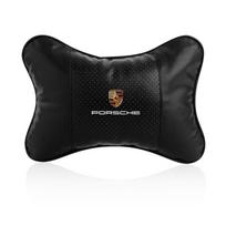 Madinga automobilio sėdynės galvos atrama Automobilio logotipas Kaklo pagalvėlė Automobilio priedai Porsche 911 918 928 944 968 Boxster Carrera-GT Cayenne Macan Panamera black