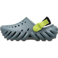 Crocs Kids Echo Clog Patogios, madingos, kvėpuojančios, vaikiškos klumpės, mėlynos, žalios ir juodos 208190-3YO 33-34 gray