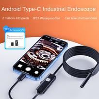 7,0 MM C TIPO „iPhone“ endoskopinė kamera, atspari vandeniui, su 6 reguliuojamomis LED lemputėmis, USB, skirta „Android“, lankstūs tikrinimo boreskopai telefonui, PC
