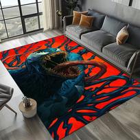 Disney Žmogus-voras Marvel Keršytojai Animacinis kilimas Svetainės Miegamojo Sofos Balkono Įėjimo kilimėlis Namų dekoras Neslystantis durų kilimėlis 40x60cm red