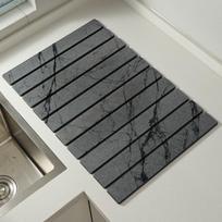 Sulankstomas akmens indų džiovinimo kilimėlis Absorbentas Padėkliukas Virtuvės reikmenys Indų nusausinimo kilimėlis Kriauklė 40*30cm-Style F