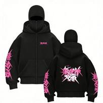 Stray Kids Europos Koncertų Zona Harajuku Spausdintas Dvigubas Kepurės Užtraukiamas Megztinis Unisex Paltai L black