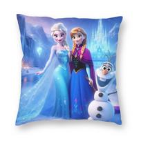 Elsa ir Anna Frozen Pagalvės užvalkalas Minkštas poliesterio pagalvės užvalkalas Dekoratyvinis pagalvės užvalkalas Kėdės užvalkalas su užtrauktuku 40X40cm 30cmx30cm gray