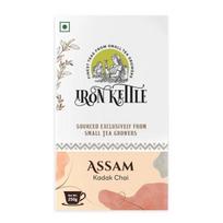 Iron Kettle Assam Kadak Chai 250 Gram | Garden Fresh Strong Black CTC tea| Premium Tea Fine Leaf Sourced Exclusively From Small Growers 250GM white