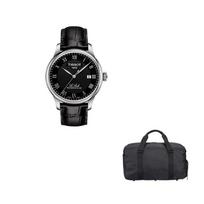 TISSOT Le Locle kolekcijos automatiniai mechaniniai vyriški laikrodžiai Laikrodis 39,3 mm juodas ciferblatas T006.407.16.053.00 Tissot Black Handbag black
