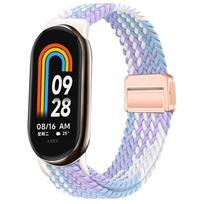 Dirželis Xiaomi Mi Band 10 9 8 NFC priedams Pakeičiamas dirželis magnetinis Pintas apyrankė correa bracelet Miband9 Laikrodžio dirželiai mi band 10 violetinė