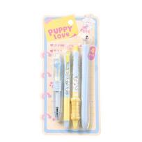 4Pcs Twist Action Plastic Gel Pen 0.5MM Tip Retractable Gel Inks Pen Black Inks for Daily Journaling Note Taking white