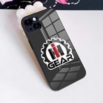 Case IH Traktoriaus Logotipo Telefono Dėklas IPhone 17 Pro Max 16 15 14 Pro Max 13 11 X Xs Xr 8 7Plus Stiklinis Dangtelis iPhone 16e gray