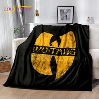 Wu T-TANG Klano serijos ženklas Minkštas pliušinis pledas, Flanelinis pledas Miegamojo svetainės lovos sofos iškylos uždangalas Vaikams 130x150cm