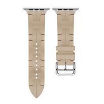 Kilim Single Tour Strap For Apple Watch 10 Band 46mm 44mm 40mm 49mm 45mm Silicone bracelet iwatch series 9 se 3 7 6 8 ultra 2 11 S10-46 42 44 45 49mm beige