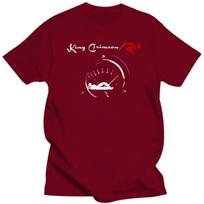 2025 Unisex drabužiai King Crimson Unisex Raudonas Spidometras Marškinėliai Juodi S brown