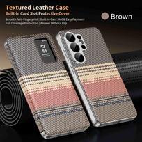 Atverčiamas dėklas, skirtas Samsung Galaxy S26 S25 S24 S23 S22 A16 A17 A36 A37 A57 A55 A56 Plus Ultra FE Edge, su išmaniuoju LED langeliu ir kortelių laikikliu, telefono apsaugos Samsung S26 gray