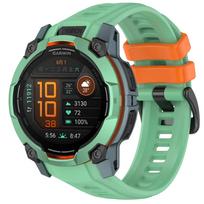 Silikoninis dirželis Garmin Instinct 3 Amoled 50mm 45mm Originalus oficialus apyrankė Garmin Instinct 3 Solar 45mm 50mm dirželiui Instinct 3 50mm orange