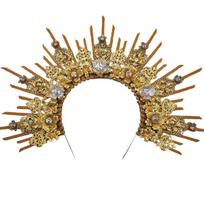 Cosplay Angel Halo Shape Hair Hoop Cute Xmas Halloween Hair Holder New Year Party Costume for Head Wear for Children beige