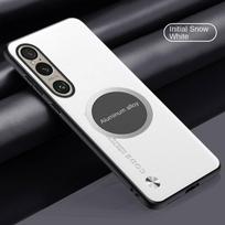 For Sony Xperia 1 VI 10 VI 5 VI Case Soft Vegan Leather Magnetic Protective Back Cover Case For Sony Xperia 1 V 10 V 5V IV Shell For Xperia 5 IV balta