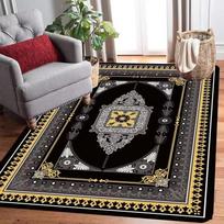 Didelis Dydis Didelis Kilimas Tradicinis Rytietiškas Vintažinis Plotinis Kilimas Nordic Grindų Kilimėliai Europos Įėjimo Plotas Senas Spausdintas Kilimas Modernus INS 40x60cm black