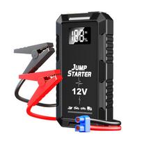 Portable Car Jump Starter Device Emergency Boosters High-power Automobile Bank Powerful Supply With Lighting Accessory 6000mA 1000A Standar black