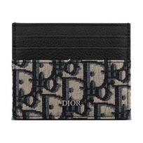 Dior Oblique kortelių dėklas Juodas Vyriški piniginės 2ESCH135YSE-H05E Gift Set(Basic Set+Box+Shopping Bag)