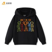 Alan Becker Stickman Five-color Set + Alan Mouse Hooded Sweatshirt for Boys and Girls Xiu'xian Tops Autumn Versatile 110 black