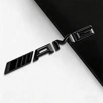 3D lydinio logotipas AMG emblemos raidės automobilio bagažinės ženklelis Mercedes Benz AMG A B C E G CLA GLA W211 W214 W205 W203 W204 W206 HU9 gray