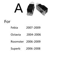 2 vnt. Automobilio LED durų projektoriaus šviesos Skoda priedams 2004-2024 VRS Octavia 2 3 A5 A7 MK2 MK3 Superb 3V 3T B6 B8 Kodiaq Karoq fxdj44 New Skoda black