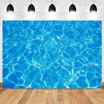 Realistic Sunlight Underwater Ocean Backdrop Deep Blue Seabed Design Infant Baby Portrait Studio Photography Background Supplies 47.2x31.5inch/120*80cm blue