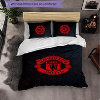 Manchester United Themed Bedding 3Pcs Duvet Cover Set Decorative Bed Linen For Teen Room Home Decoration 140cm*200cm