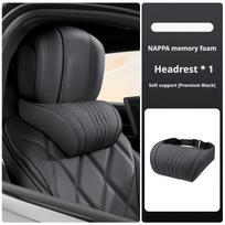 Car Seat Headrest Neck Pillow Luxurious 3D Ergonomic Travel Neck Rest Soft Fluffy Comfortable Neck Support Memory Foam A -white 1PC